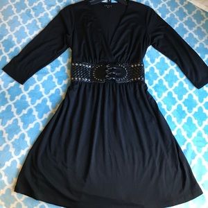 Black belted dress by Venus